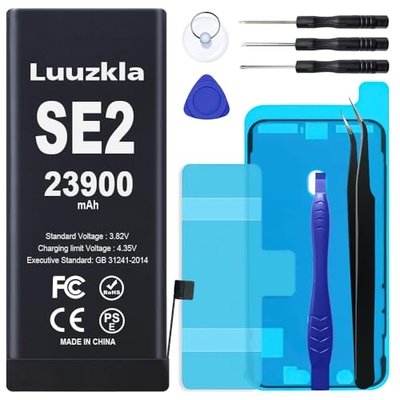 Luuzkla 23900mAh (New Upgrade) Battery Compatible with iPhone SE2 (iPhone SE 2020), Super Capacity Battery Replacement Compatible with iPhone SE2, with Full Tool Kits-0 Cycle-24 Months Service