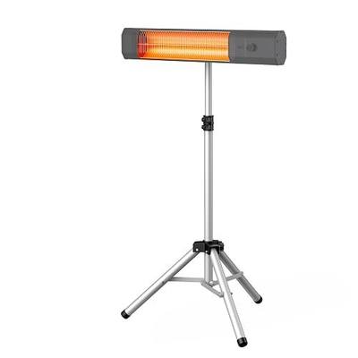 Electric Space Heaters For Indoor Use, 100°unlimited Oscillating, 2S Instant Heating, 1500W, Tip-Over & Overheat Protection, 2 Heating & Fan Modes, PTC Ceramic Electric Heaters, Light Grey