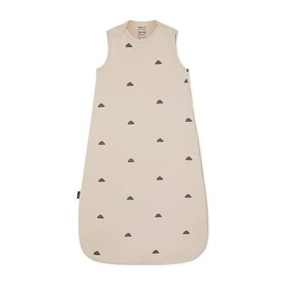 Snuz Baby Sleep Sack with Diaper Zip - Baby Sleeping Bag for Easy Diaper Changes, Super Soft Cotton Sleep Sacks in Summer or Winter Tog with Perfect Fit Poppers, Sand/Cloud, 2.5 Tog 0-6M