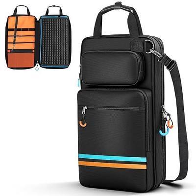 Drumstick Bag, Drumstick Bag Holder with Handles and Detachable Shoulder Strap, Hanging Drum Sticks Bag for Drumsticks and Mallets for Drummers, Beginners in Band, Gig