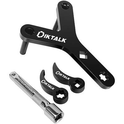 Lower Control Arm Prying Tool Kit,1/2" Drive Suspension Removal Tool,Specialty Bushing Tool with 2 Pry Bar Wrench Adapter Head & Extension Poles,4PCS