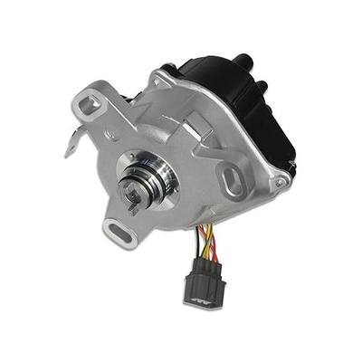 Black Cap Ignition Distributor with Rotor Fits Honda Civic Acura EL 1.5L 1.6L SOHC 1999-2000 (OE: DST17432, TD63U)