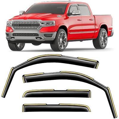 in-Channel Window Rain Guards for Dodge RAM 1500 2019-2026 Crew Cab | CZShiYue, New Body Style Includes TRX,Truck, Window Deflectors, Vent Visor, Vent Shades, Accessories,Polycarbonate (PC)