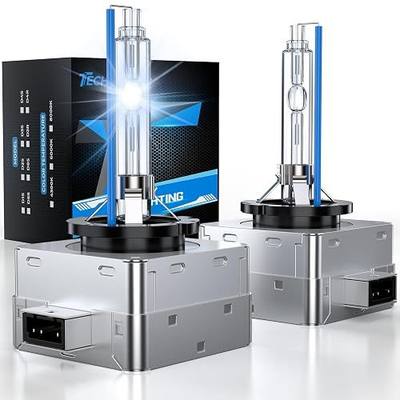 D3S HID Bulbs, 8000K White Blue 35W High/Low Beam, Replacement 66340 42403 42302 42302C1 Xenon Bulbs, UV Resistant, Pack of 2