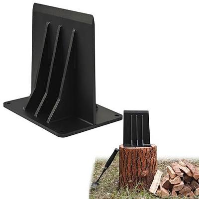 Kindle Cracker Log Firwood Splitter, Steel Manual Wood Splitting Wedge for Wood Stove Fireplace and Fire Pits
