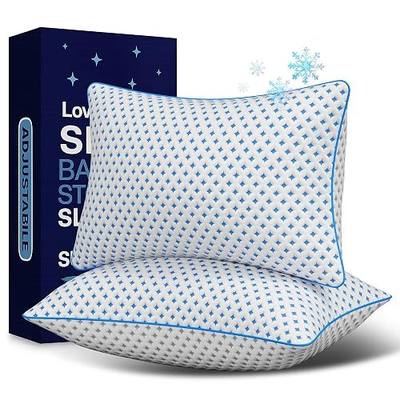 Memory Foam Pillows 2 Pack – Adjustable Loft Cooling Pillows King Size Set of 2 for Sleeping, Firm, Supportive, and Breathable Design for Hot, Side, Back, and Stomach Sleepers