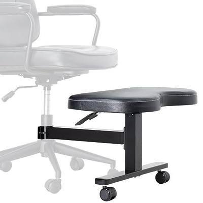 VIVO Black Retrofit Footrest for Office Chair, Chair-REST1 | Height Adjustable, Cushion Attachment, Fits 2 inch Cylinders, Cross-Legged Sitting Option, Holds 242 lbs