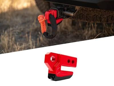 DV8 Xtract Hitch Skid Plate Red Hitch Mounted Rear Skid 1" Thick | Mount for 3/4" D-Ring, Designed to Mount to Receiver with a 5/8" Pin, 13, 000 lb Working Load Limit