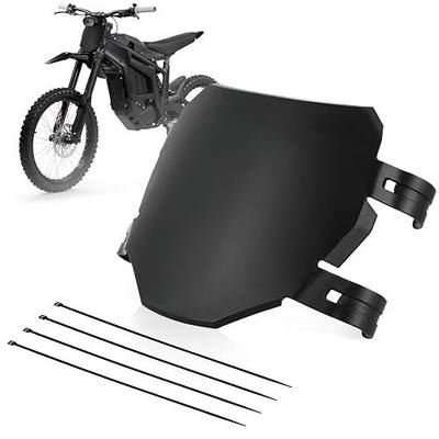 Electric Dirt Bike Number Plate Front Licens for Surron Sur Ron Light Bee X/S LBX Yozma in 10 Ebike E-Ride Pro S SR SS 2.0 3.0 Talaria Sting MX3/R MX4 Tuttio Soleil ETM RTR Black/Curved