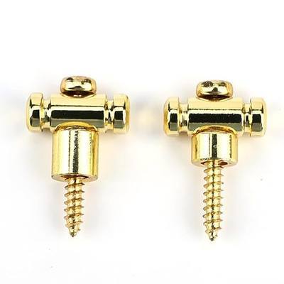 2 PCS Electric Guitar String Guide/Retainer Steel String Trees Compatible with Tele Telecaster Start St Electric Guitar Replacement Parts Gold