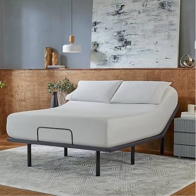 Beautyrest baselogic Silver Adjustable Base Bed Frame - Queen | Head and Foot Adjustability, Wireless Remote, Zero-Gravity Preset, and Foldable for Convenient Mobility and Storage