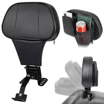 Benlari Rider Driver Backrest, Adjustable Detachable Plug-in Driver Rider Backrest Fit for Harley Davidson Touring Road Glide Road Glide Street Glide Electra Glide Road King CVO 1988-2024, Black