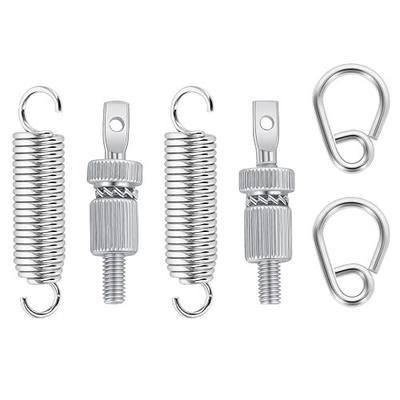 RANMING 2 Sets Bass Drum Pedal Spring Tension Assembly Standard Replacement Kick Pedal Springs Carbon Steel Bass Drum Spring for Single & Double Drums Pedals Prcussion Instrument Hardware Parts