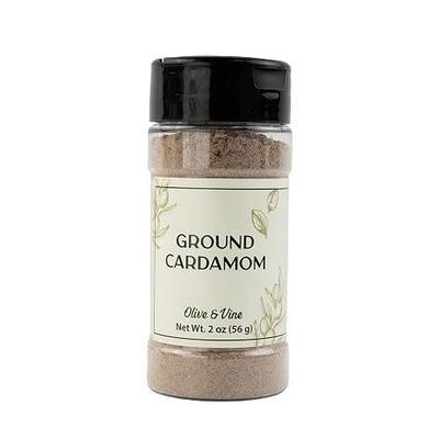 Olive & Vine Ground Cardamom, Warm & Spicy, For Baking & Curries, Rich Tradition, Authentic Taste, For Global Recipes (2 Ounce)