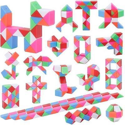 Mini Fidget Snake Cube Toys 30PCS Party Favors Bulk-Goodie Bag Stocking Stuffers for Kids, Treasure Box Toys for Classroom Reward, Quiet Sensory Travel Toy for Ages 4-8, Gift for Kids Birthday
