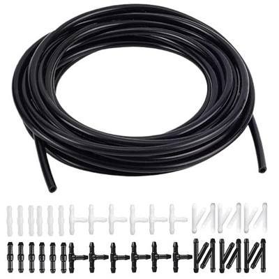 37Pcs Car Windshield Washer Hose Repair Kit - 5m/16.4ft Hose with 36 T/Y/I Connectors, Universal Fit for Cars, Trucks & SUVs (Pump to Nozzle) 雨刷清洗