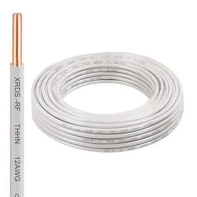 12AWG THHN Wire 25FT, Single Bare Copper Conductor with PVC and Nylon Insulation, 600V Rated, Heavy-Duty THHN Wire for Residential and Industrial Use (12 Gauge, 25 Feet)