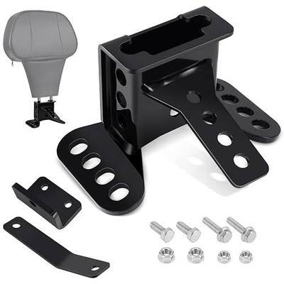 Benlari Driver Backrest Bracket, Adjustable Rider Driver Backrest Mounting Hardware Kit Fit for Harley Davidson Touring Street Glide Road Glide Electra Glide Road King CVO 1988-2024 (Black)