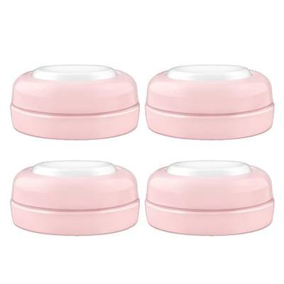 Maymom Screw Lids Aka Travel Caps with Rewritable Sealing Disc Compatible with Avent, Maymom Wide Mouth Bottles; Cap Replace Avent Natural Bottle Sealing Ring and Sealing Disc, 4pcs. (Pink)