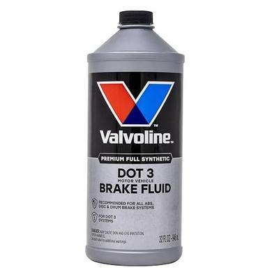 Valvoline DOT 3 Synthetic Brake Fluid, 32 oz | High-boiling synthetic brake fluid with corrosion protection for DOT 3 systems.