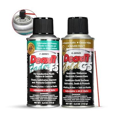 DeoxIT Electronic Contact Care Pack – Includes F5S-H6 FaderLube 5% Spray 5 oz and DeoxIT G5S-6 Gold Contact Enhancer 5% Spray 5 oz