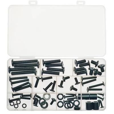 Universal TV Mounting Screw Kit, M4 M5 M6 M8 Screws Set for Most TV Monitor VESA Mount up to 80 inch, Washers and Spacers