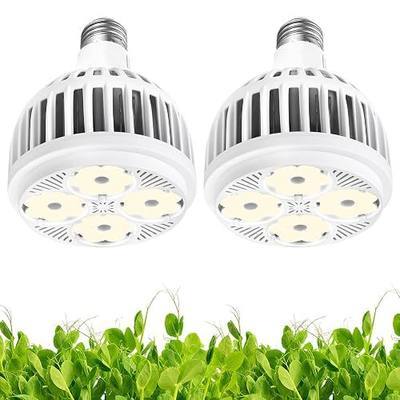 Hywyimlait Grow Lights for Indoor Plants, Full Spectrum 4000K, 22W Plant Light Bulb with High PPFD, E27 Base, LED Energy Saving Grow Light Bulb for Seeding and Growing, 2 Pack