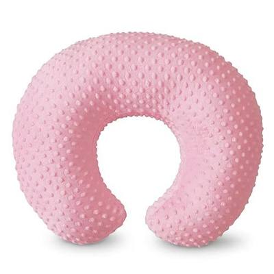 Nursing Pillow, Breastfeeding Pillows with Removable Cover for Mom with Breathable Filling, Ergonomic Baby Feeding Essentials for Bottle and Breastfeeding (Pink)