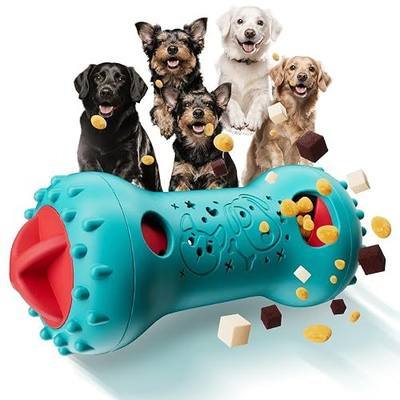 knitly Interactive Dog Toys, Adjustable Treat Dispensing Toy to Keep Them Busy, Dog Enrichment for Brain Stimulation & Cognitive for Puppy Puzzle to Reduce Boredom-Ideal Gift for All Dogs(Rigid Nylon)