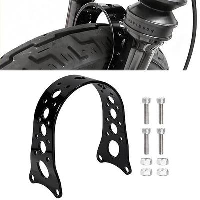 Front Fork Brace Tracker Narrow for Harley Sportster XL 1988-2017 | Harley Dyna FXR / FXD 1988 - 2005, Metal Black