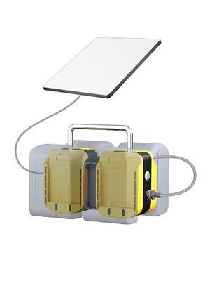 Starlink Mini Battery Adapter Compatible with DeWALT Batteries | Portable Power Dock for Starlink Mini, Supports Up to 4 Batteries for Uninterrupted Power, with Low Voltage Protection