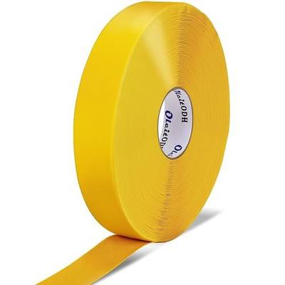 Oleitodh 2 Inch Yellow Floor Marking Tape 148 FT 1mm Industrial Safety Tape | High Adhesion, PVC, Abrasion Resistant, Concrete Floors, Forklifts, Warehouses, Factories, High Traffic Areas