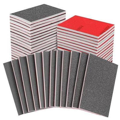 24PCS 3 x 4 Inch Sanding Sponge Set, 120-3000 Grit Soft Foam Hand Sander Block, Hook & Loop Wet Dry Sanding Sponges for Metal Wooden Furniture Drywall Sheetrock and Model Polishing