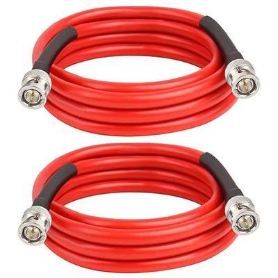 XRDS -RF 12G SDI Cable 6FT 2PCS, SDI Video Cable 3G/6G/12G 75ohm RG6 BNC Cable Supports HD-SDI/3G/6G-SDI/4K for Video Security Camera SDI Converter