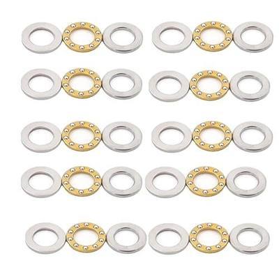 10PCS Model F8-16M 8x16x5mm Miniature Thrust Axial Metal Ball Bearing