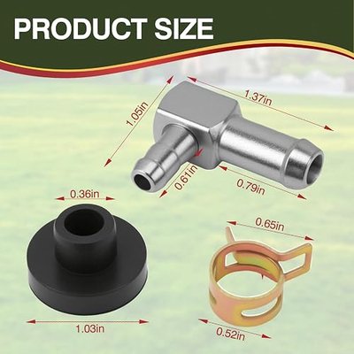 532139277 Fuel Tank Stem & 532003645 Bushing Kit Compatible with Husqvarna Craftsman AYP Poulan Pro Roper Weed Eater Series Ride Mower