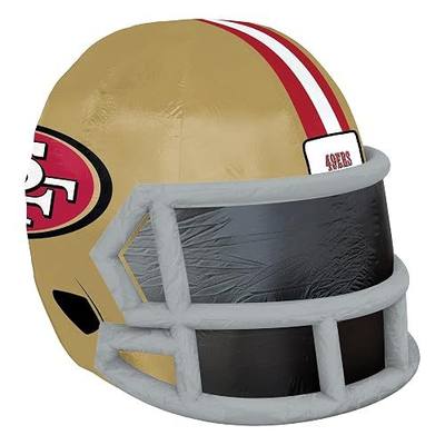 Sporticulture NFL San Francisco 49ers 4ft Inflatable Helmet with LED Lights & Built-in Blower - Merchandise Decor Ideal for Lawn, Front Yard, and Backyard Party Decoration