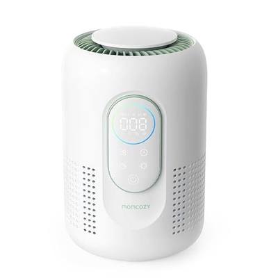 Momcozy Air Purifier for Home Bedroom Nursery, 4-in-1 Filter Baby Purifier with H13 HEPA & Carbon, Real-time PM2.5 Air Monitor, 4 Fan Speeds, 21dB Sleep Mode & Dimmable Night Light, for Home Pets Baby