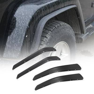 Front & Rear Fender Flares Extensions Set Fits 2007-2018 for Jeep Wrangler JK JKU Unlimited