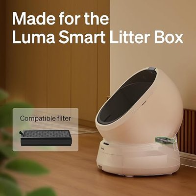 PETLIBRO Self Cleaning Litter Box Activated Carbon Filter for Luma Automatic Cat Litter Box, Air Purifier Filter, Easy Installation
