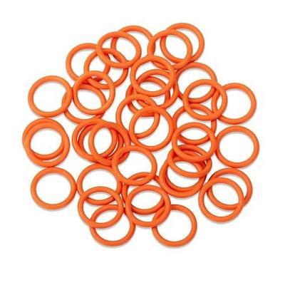 50 Pack 11105 O-Ring | Replacement for Harley Davidson Oil Drain Plug O Rings for Oil strainer (Orange)