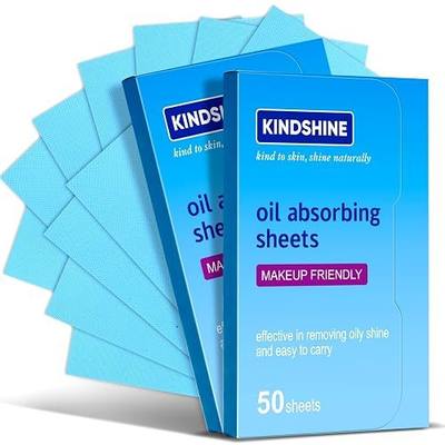 KINESHINE 100P High-Performance Oil Absorbing Sheets for Face - Makeup Friendly Blotting Papers for Oily Skin - Oil Blotting Sheets for Face, Portable Oil Wipes