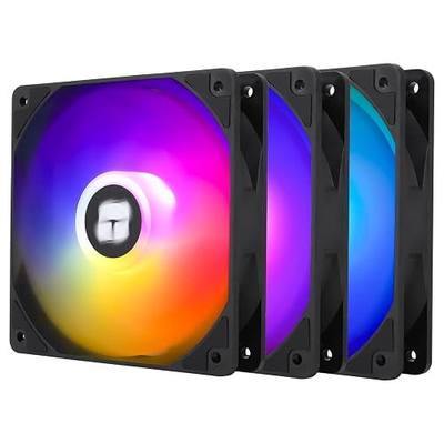 Thermalright TL-C12C-S X3 CPU Fan 120mm ARGB Case Cooler Fan, 4pin PWM Silent Computer Fan wth S-FDB Bearing Included, up to 1550RPM Cooling Fan(3 Quantities)