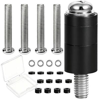 M8 Screws for Samsung TV, TV Mounting Screws Kits with M8 x 45mm Pitch 1.25mm TV Mounting Bolts, Adjustable Washers and 30mm Long Spacers for VESA Mounting, Fits with Most 40-85” TVs