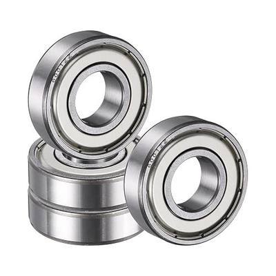 uxcell 4 Pack 6001 ZZ Deep Groove Ball Bearings, 12x28x8mm Chrome Steel Double Shield Bearing for Electric Motor, Home Appliances, Garden Machinery, (ABEC5)