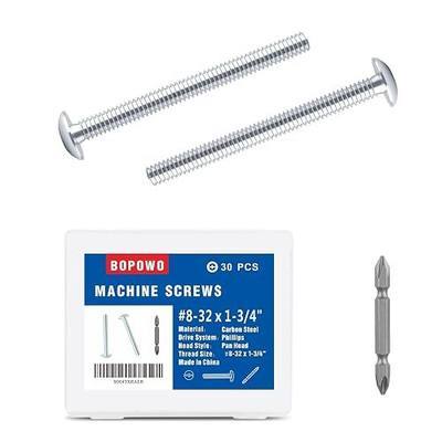 Machine Screws - 8-32 x 1-3/4" M4x44(30pcs), Perfect Fit for Knob and Pull Installation, Machine Thread Screws for Drawers & Doors