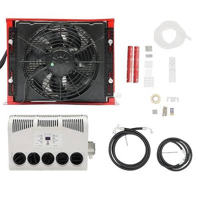 12V Air Conditioner, Split Type 11000 BTU Truck Cab Air Conditioner for Semi Trucks Bus Caravan, AC Unit Electric Mini Split Cooling Rapidly RV Air Conditioners