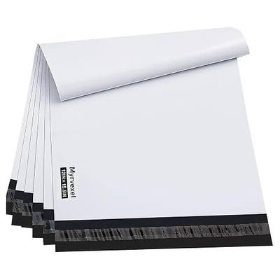 100Pack 12x15.5" White Poly Mailers - Self Sealing, Waterproof & Tear-Resistant Shipping Envelopes for E-Commerce, Clothing, Books & Small Business