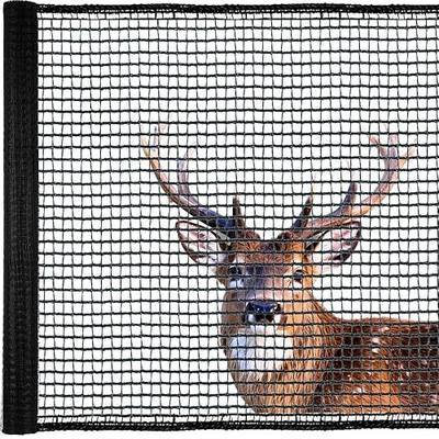 Deer Fence Netting for Garden, 5x100 FT Plastic Mesh Fencing Roll | Temporary Fence Barrier for Chicken, Dog, Deer, Poultry. Plastic Mesh Fencing for Vegetables, Fruit Trees, Shrubs Protection