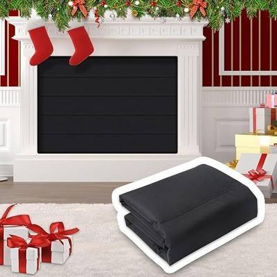 Oxford Cloth Magnetic Fireplace Cover - 36"x24", Blocks Airflow, Draft Cover for Mental Fireplace Doors Accessories